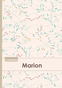  XXX - Carnet marion lignes,96p,a5 poissons.