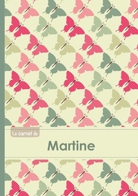  XXX - Carnet martine lignes,96p,a5 papillonsvintage.