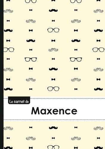  XXX - Carnet maxence lignes,96p,a5 moustachehispter.