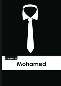 Carnet mohamed lignes,96p,a5 cravate