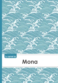 Carnet mona lignes,96p,a5 vaguejaponaise