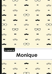  XXX - Carnet monique lignes,96p,a5 moustachehispter.