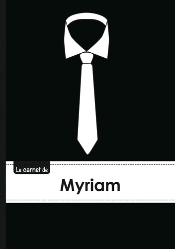  XXX - Carnet myriam lignes,96p,a5 cravate.