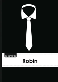 Carnet robin lignes,96p,a5 cravate