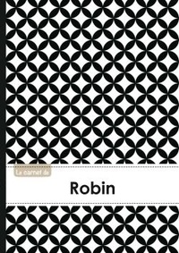  XXX - Carnet robin lignes,96p,a5 rondsnoiretblanc.