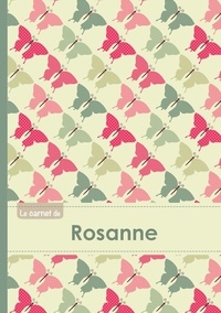  XXX - Carnet rosanne lignes,96p,a5 papillonsvintage.