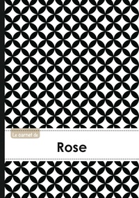  XXX - Carnet rose lignes,96p,a5 rondsnoiretblanc.