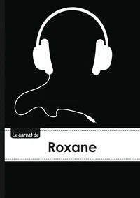 Carnet roxane lignes,96p,a5 casqueaudio