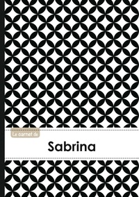  XXX - Carnet sabrina lignes,96p,a5 rondsnoiretblanc.