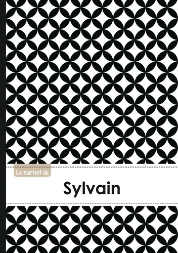  XXX - Carnet sylvain lignes,96p,a5 rondsnoiretblanc.