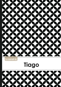  XXX - Carnet tiago lignes,96p,a5 rondsnoiretblanc.