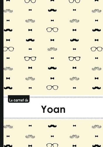  XXX - Carnet yoan lignes,96p,a5 moustachehispter.
