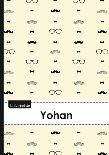  XXX - Carnet yohan lignes,96p,a5 moustachehispter.
