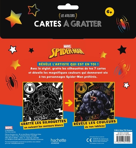 Cartes à gratter Spider-Man. Les ateliers. Avec 1 livret, 7 cartes et 1 stylet