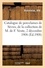 Catalogue d'anciennes porcelaines de Sèvres pate tendre et de Chine, objets divers. de la collection de M. de F. Vente, 2 décembre 1908