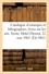 Catalogue d'estampes anciennes et lithographies, livres sur les arts. Vente, Hôtel Drouot, Paris, 22 mai 1861