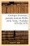 Catalogue d'estampes anciennes et modernes, portraits, école du XVIIIe siècle. Vente, 14 octobre 1879