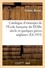 Catalogue d'estampes de l'École française du XVIIIe siècle et quelques pièces anglaises. imprimées en noir et en couleurs