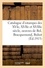 Catalogue d'estampes des XVIe, XVIIe et XVIIIe siècle, oeuvres de Bol, Bracquemond, Buhot