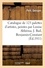 Catalogue de 123 palettes d'artistes, peintes par Louise Abbéma, J. Bail, Benjamin-Constant