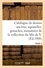 Catalogue de dessins anciens, aquarelles, gouaches, miniatures de la collection du Mis de V.