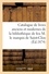 Catalogue de livres anciens et modernes de la bibliothèque de feu M. le marquis de Saint-Clou