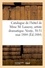 Catalogue de mobilier artistique des XVIe-XVIIIe siècles, tapisserie au petit point Henri II. porcelaines, faïences de l'hôtel de Mme M. Lasseny, artiste dramatique. Vente, 30-31 mai 1884