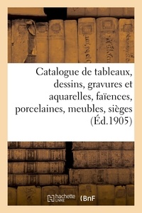 Marius Paulme - Catalogue de tableaux anciens et modernes, dessins, gravures et aquarelles, faïences et porcelaines - meubles anciens, sièges.