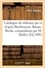 Catalogue de tableaux anciens par et d'après Backhuysen, Bassan, Breda. deuxCompositions par Mattis Muller