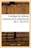 Catalogue de tableaux modernes de la collection de M. C.