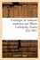 Catalogue de tableaux modernes par Albert, Caillebotte, Fantin