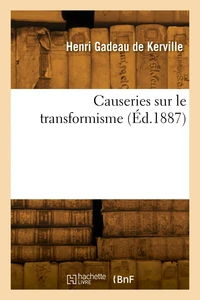 Causeries sur le transformisme