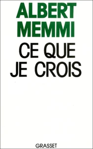 Ce que je crois