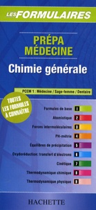 Hachette - Chimie générale - Prépa médecine PCEM 1.