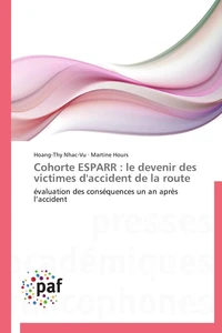 Cohorte esparr : le devenir des victimes d'accident de la route