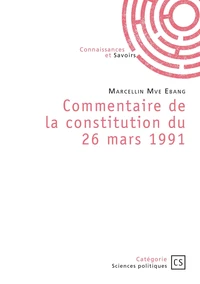 Commentaire de la constitution du 26 mars 1991