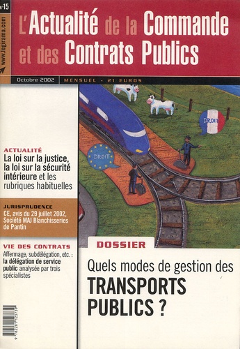Mireille Berbari - Contrats publics N° 15, Octobre 2002 : Transports publics ?.