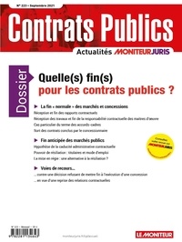 Richard Deau - Contrats publics N° 223, septembre 2021 : Quelle(s) fin(s) pour les contrats publics ?.