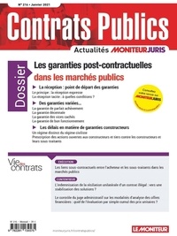 Richard Deau - Contrats publics N° 261, janvier 2021 : Les garanties post-contractuelles dans les marchés publics.