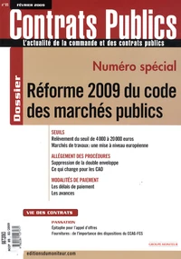 Réforme 2009 du code des marchés publics