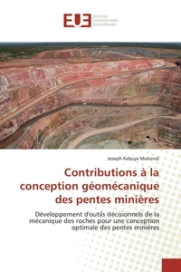Contributions à la conception géomécanique des pentes minières