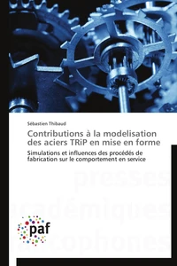 Contributions à la modelisation des aciers trip en mise en forme