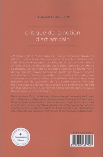 Critique de la notion d'art africain 2e édition revue et augmentée