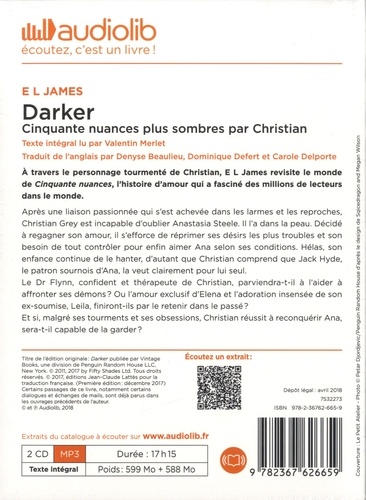 Darker - Cinquante nuances plus sombres par... - E.L. James - Livres -  Furet du Nord