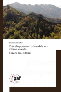 Développement durable en chine rurale