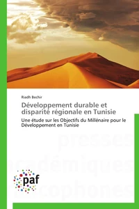 Développement durable et disparité régionale en tunisie