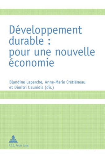 Blandine Laperche - Développement durable : pour une nouvelle économie.