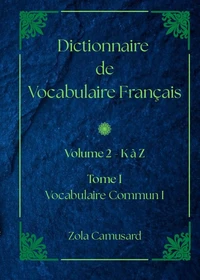 Dictionnaire de Vocabulaire Français