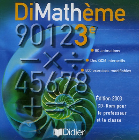 Jean-Luc Fourton - DiMathème 3e - CD-ROM.