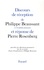 Discours de réception de Philippe Beaussant à l'Académie française et réponse de Pierre Rosenberg